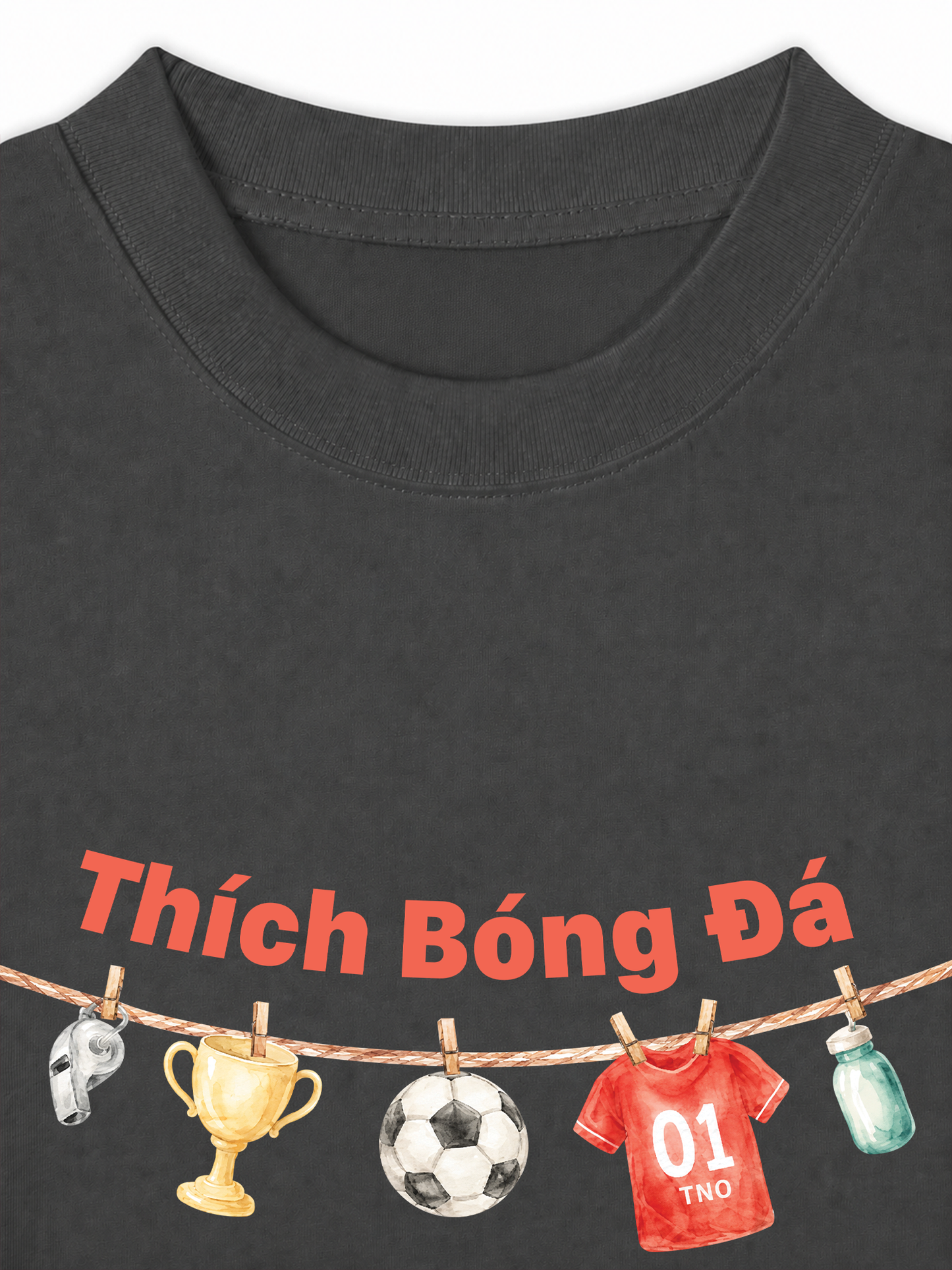 Áo Thun Relaxed Fit Thích Bóng Đá