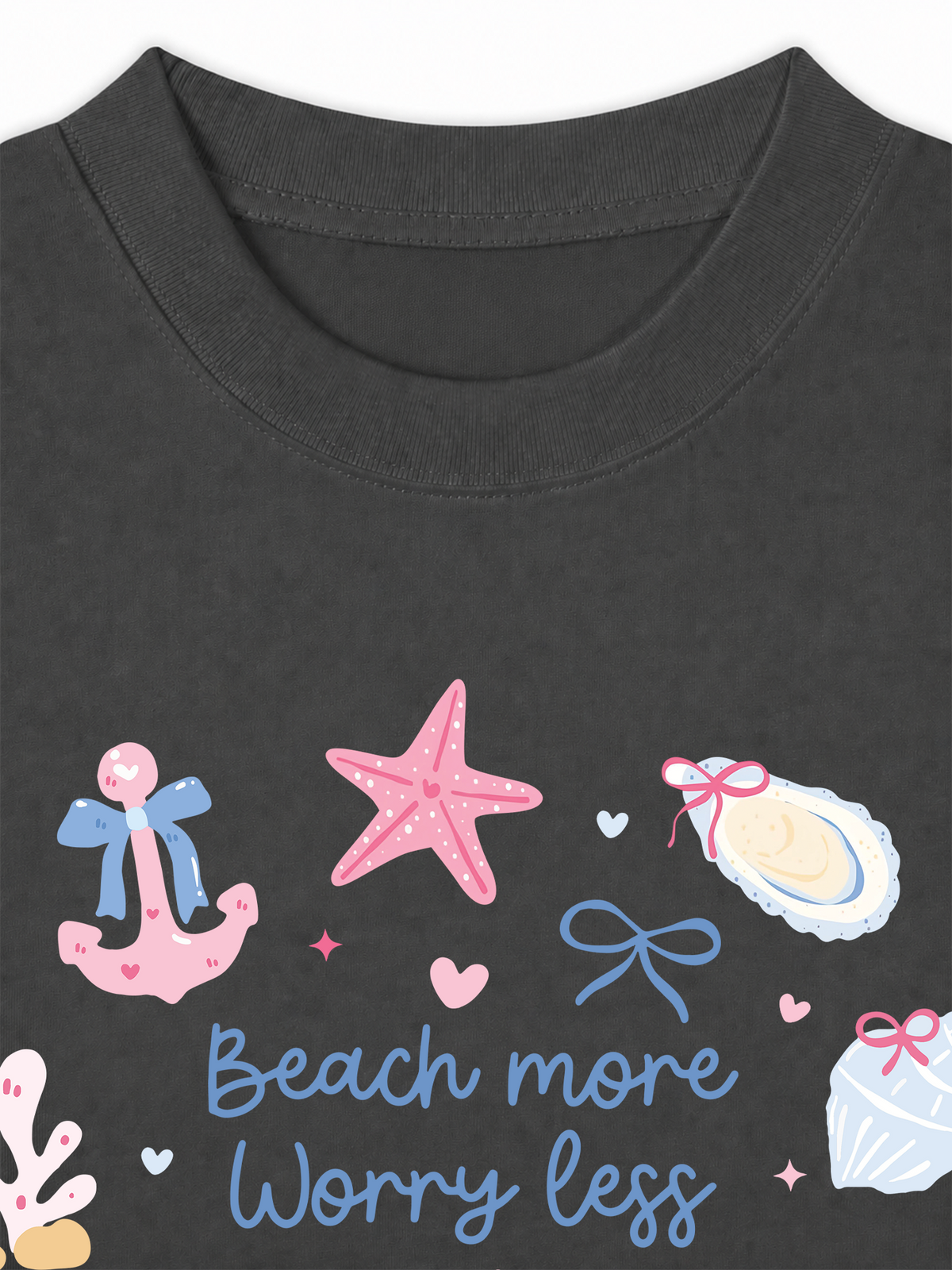 Áo Thun Relaxed Fit Beach More Worry Less