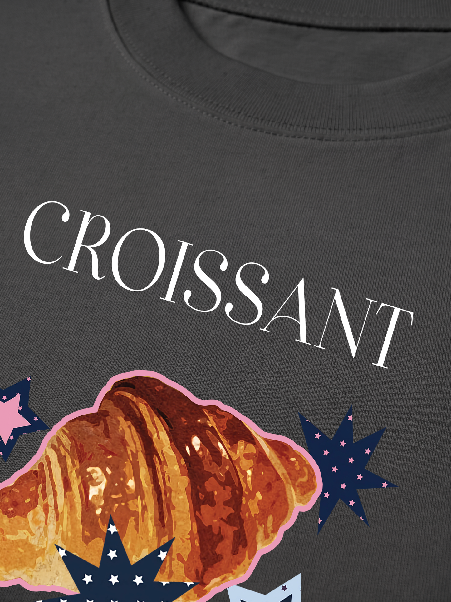 Áo Thun Relaxed Fit Croissant Y2K