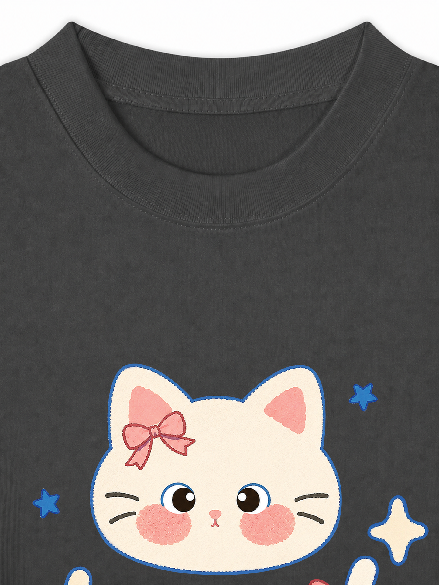 Áo Thun Relaxed Fit Blue Kitty
