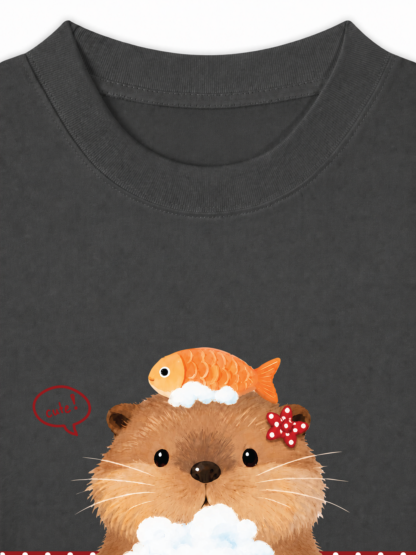 Áo Thun Relaxed Fit Animal Mood Bubble Beaver