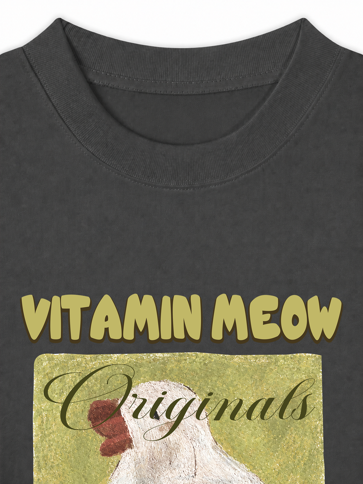 Áo Thun Relaxed Fit  Vitamin Meow With Duck
