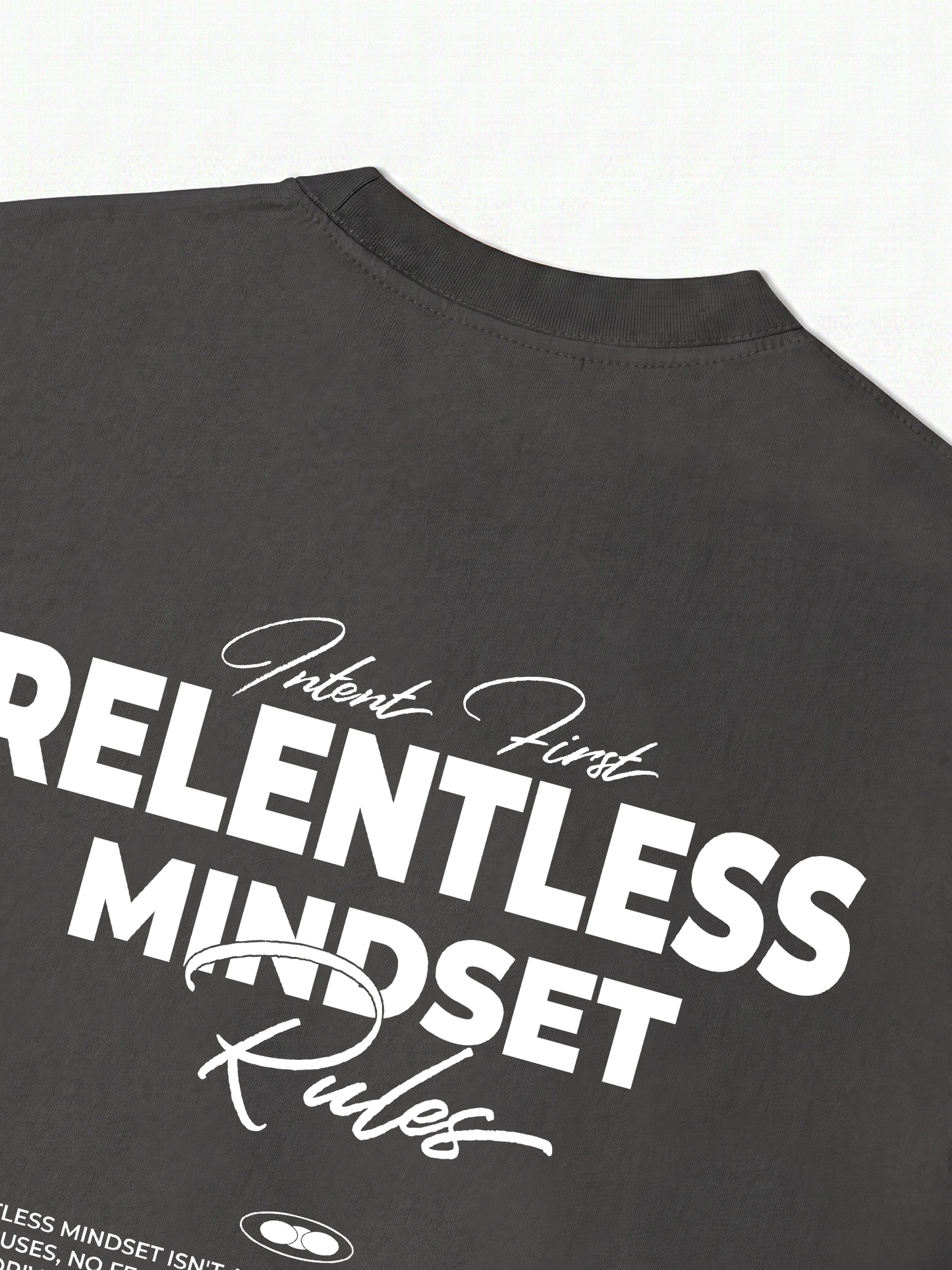 Áo Thun Relaxed Fit Success Story Intent First Relentless Mindset Rules