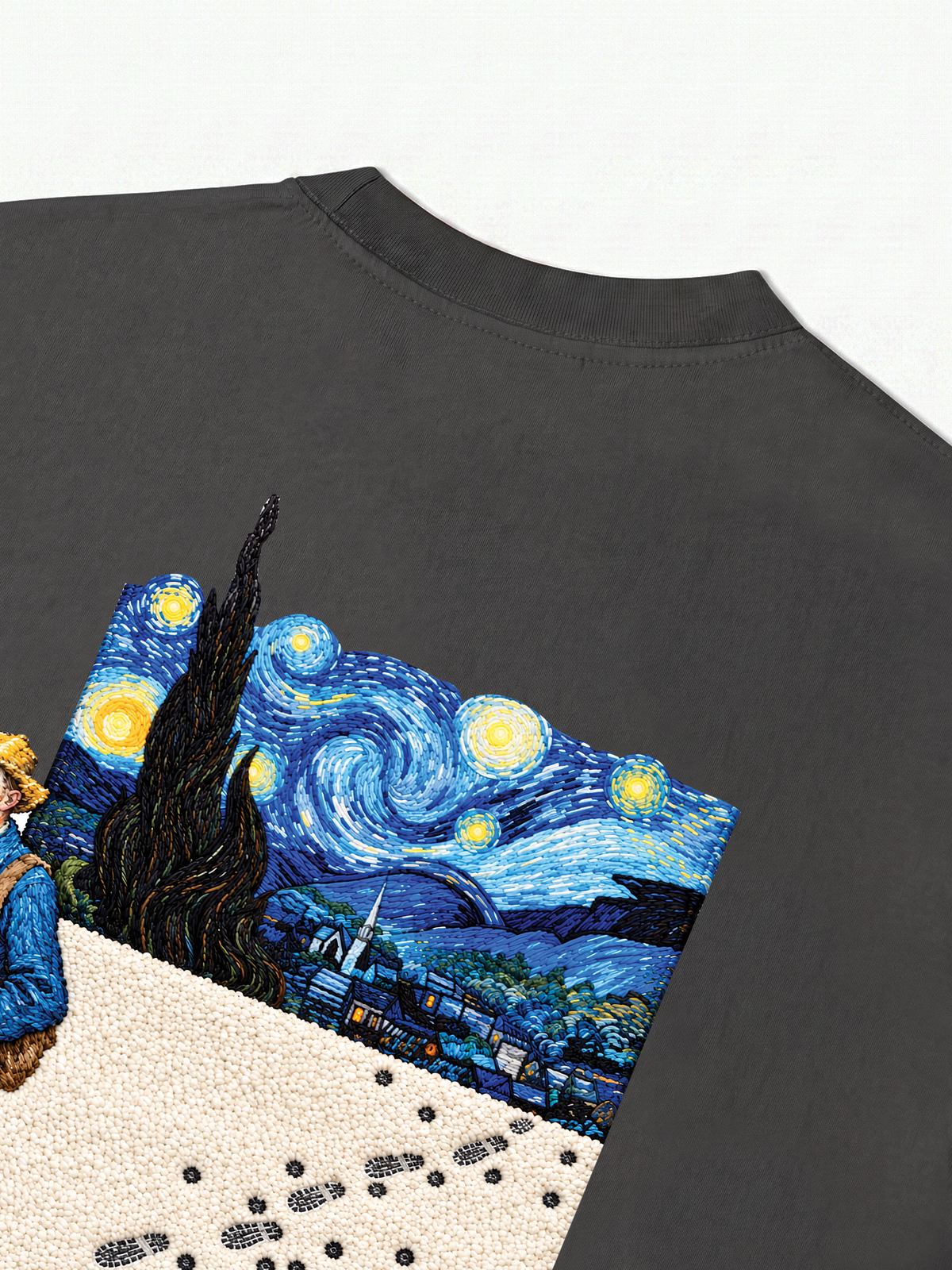 Áo Thun Relaxed Fit Vincent Van Gogh Stary Night