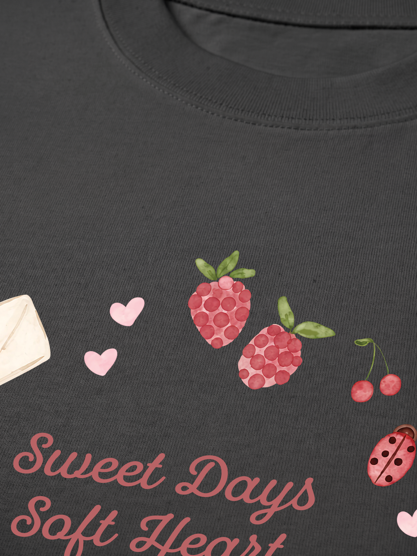 Áo Thun Relaxed Fit Soft Heart, Sweet Days