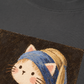 Áo Thun Relaxed Fit Cat with a Pearl Earring
