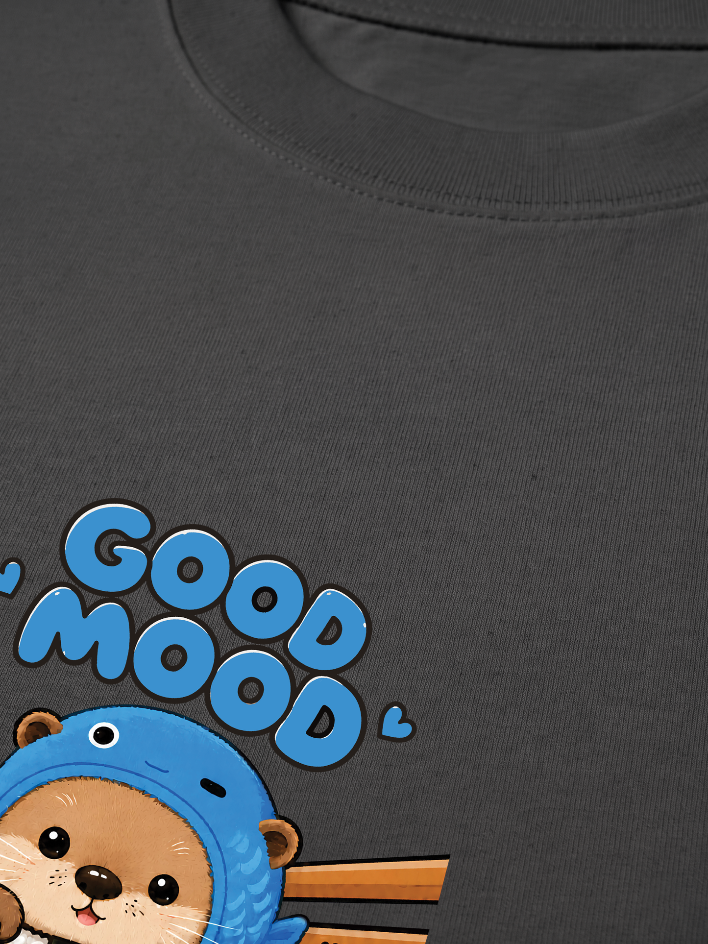 Áo Thun Relaxed Fit Good Mood Sushi Otter
