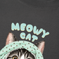 Áo Thun Relaxed Fit Meowy Cat Blue Tiffany Dots