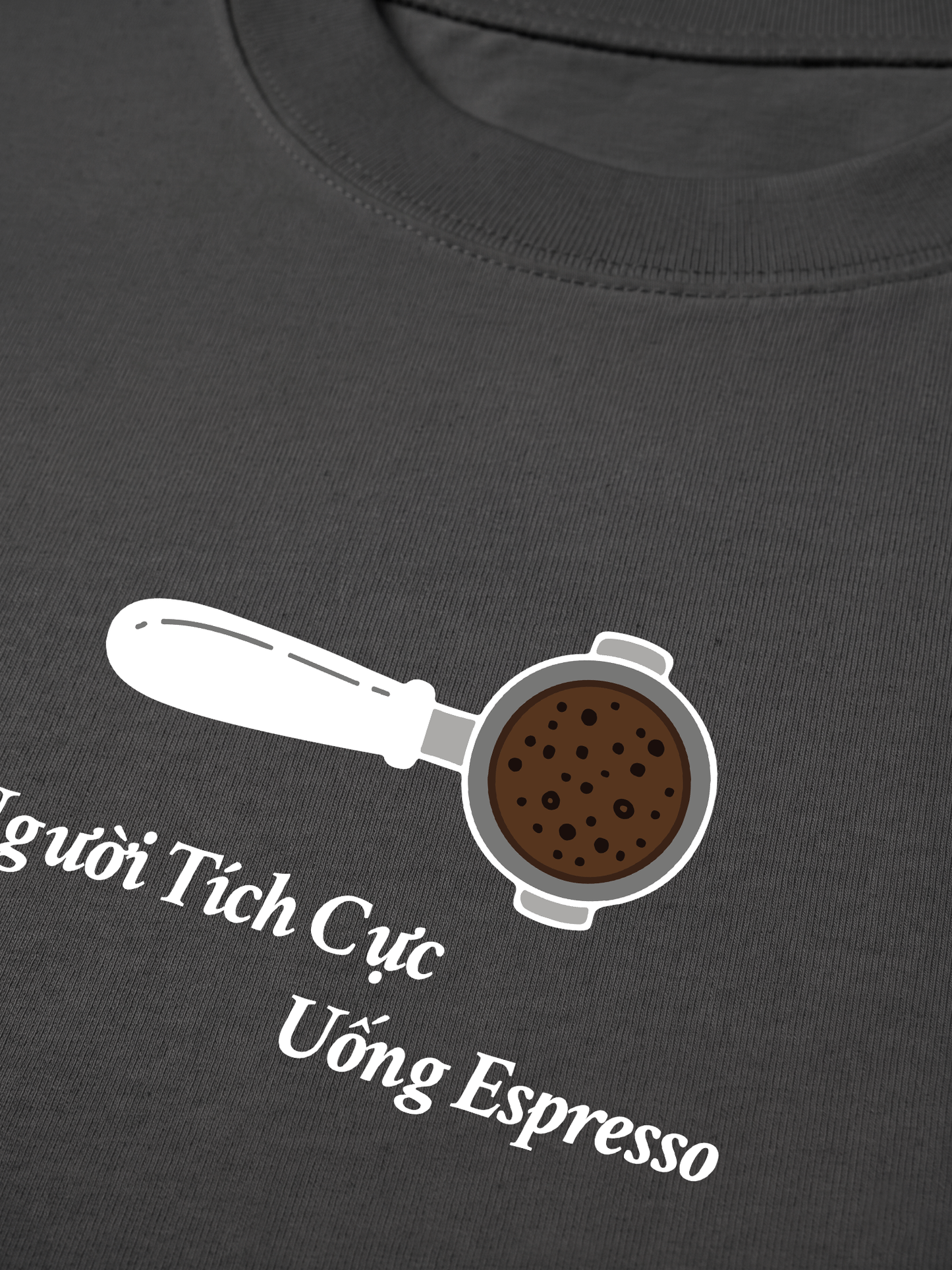 Áo Thun Relaxed Fit Người Tích Cực Uống Espresso