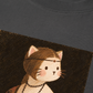 Áo Thun Relaxed Fit Lady Cat with an Ermine