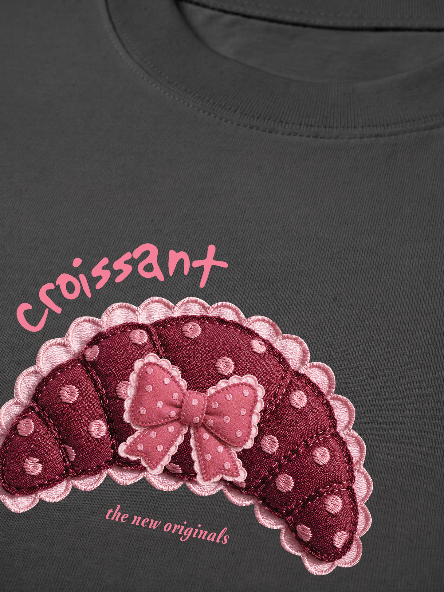 Áo Thun Relaxed Fit Croissant DIY