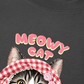 Áo Thun Relaxed Fit Meowy Cat Pink Plaid