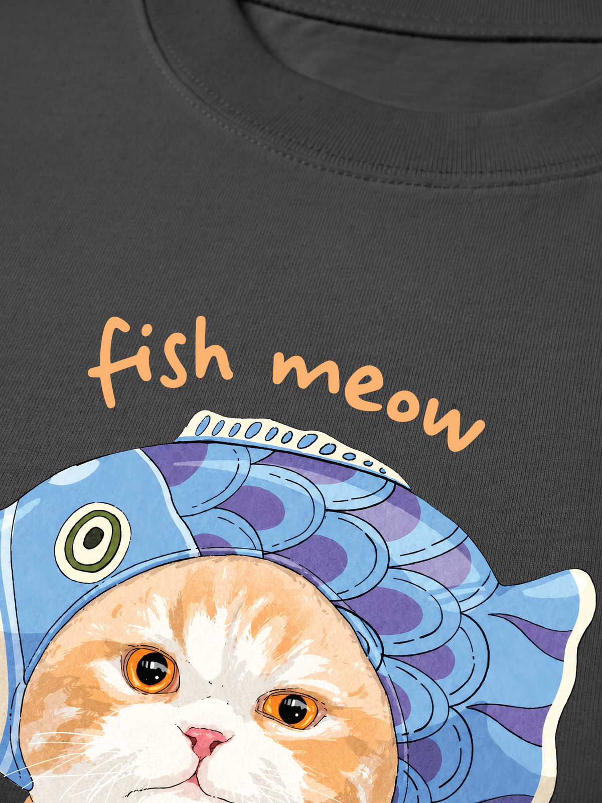 Áo Thun Relaxed Fit Fish Meow