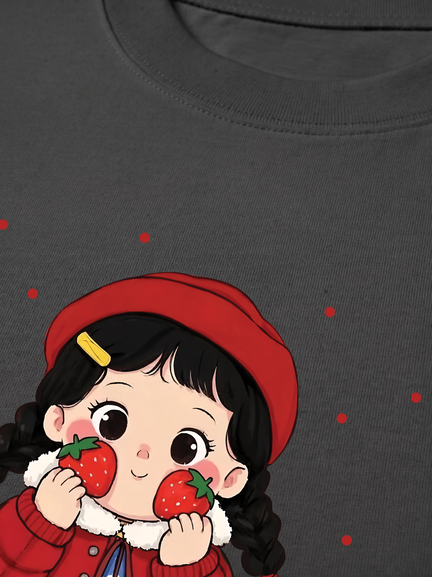 Áo Thun Relaxed Fit Dolly Girl Cute Strawberry Girl