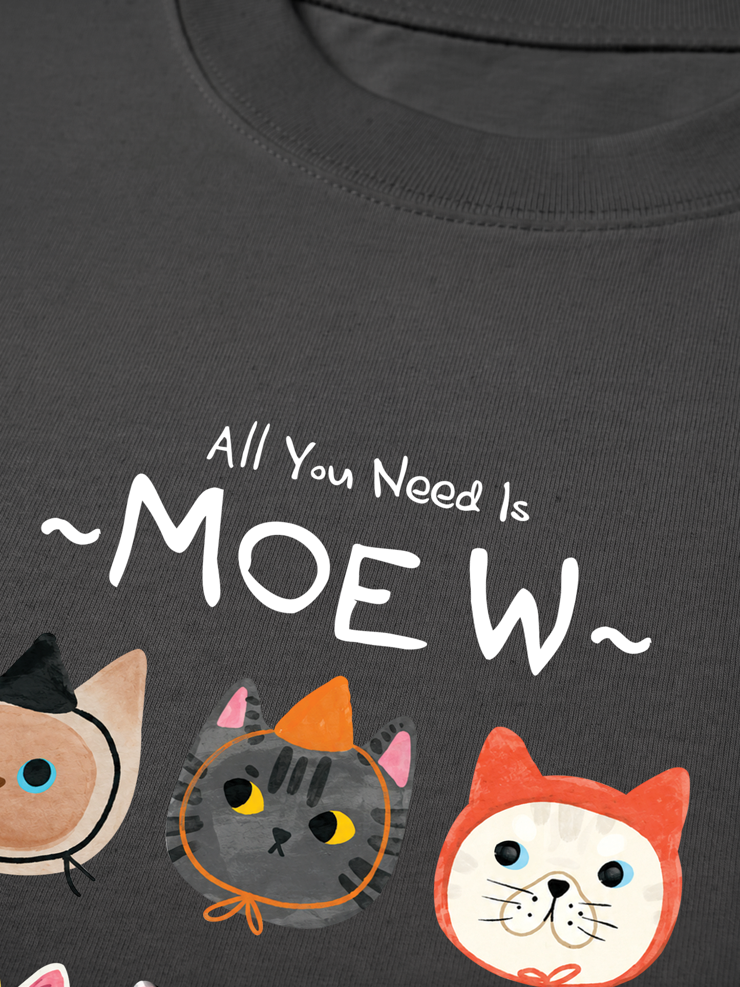 Áo Thun Relaxed Fit All You Need Is Moew