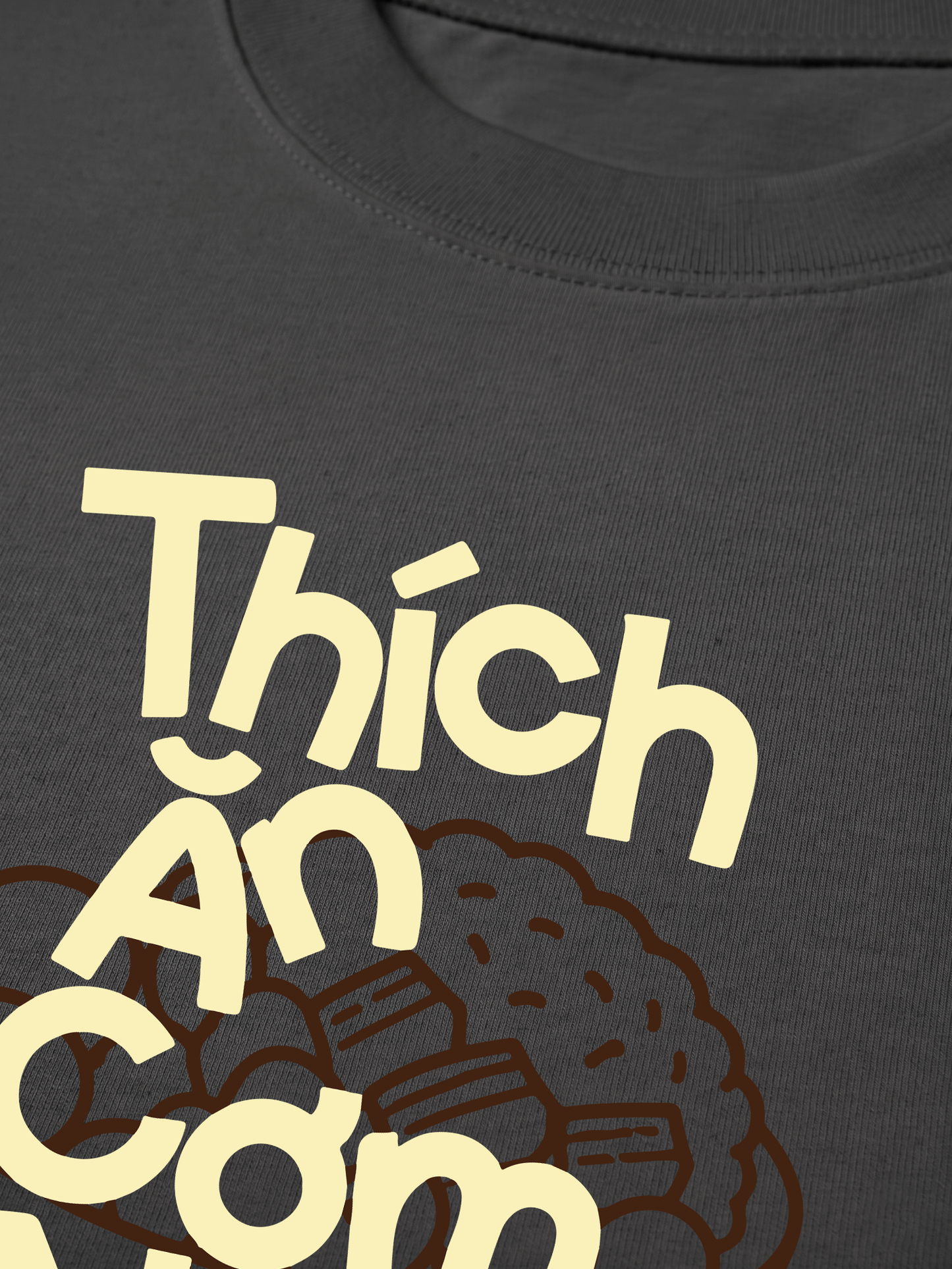 Áo Thun Relaxed Fit Thích Ăn Cơm Nhà