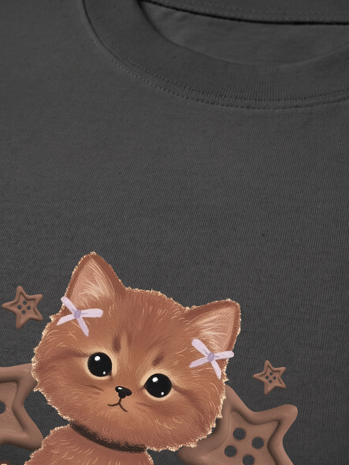 Áo Thun Relaxed Fit Brown Cat