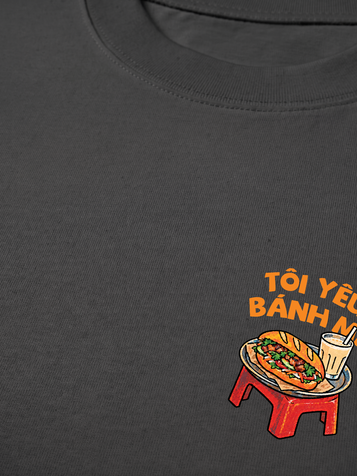 Áo Thun Relaxed Fit Tôi Yêu Bánh Mì