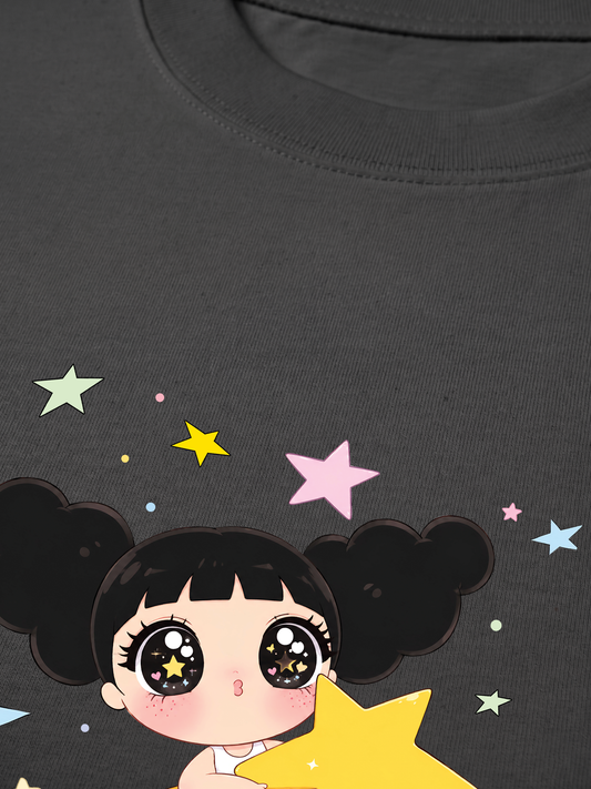 Áo Thun Relaxed Fit Dolly Girl Bling Star