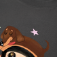 Áo Thun Relaxed Fit  Cute Girl With Dachshund