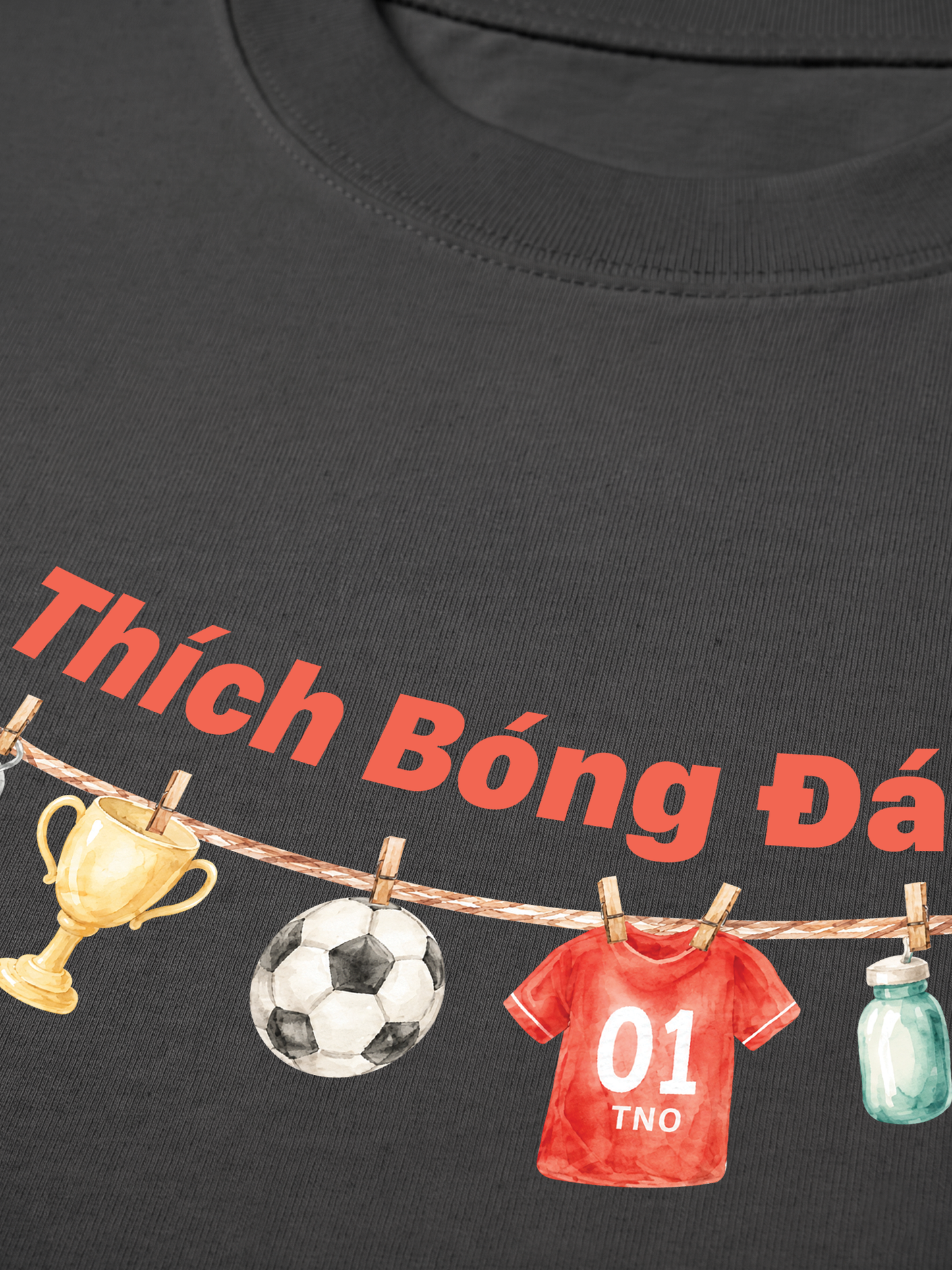 Áo Thun Relaxed Fit Thích Bóng Đá