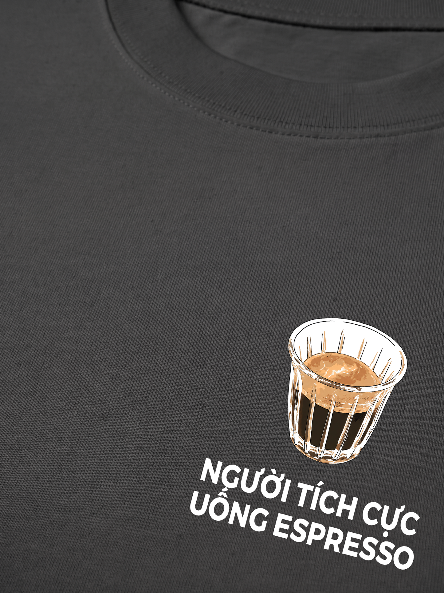 Áo Thun Relaxed Fit Người Tích Cực Uống Espresso 2