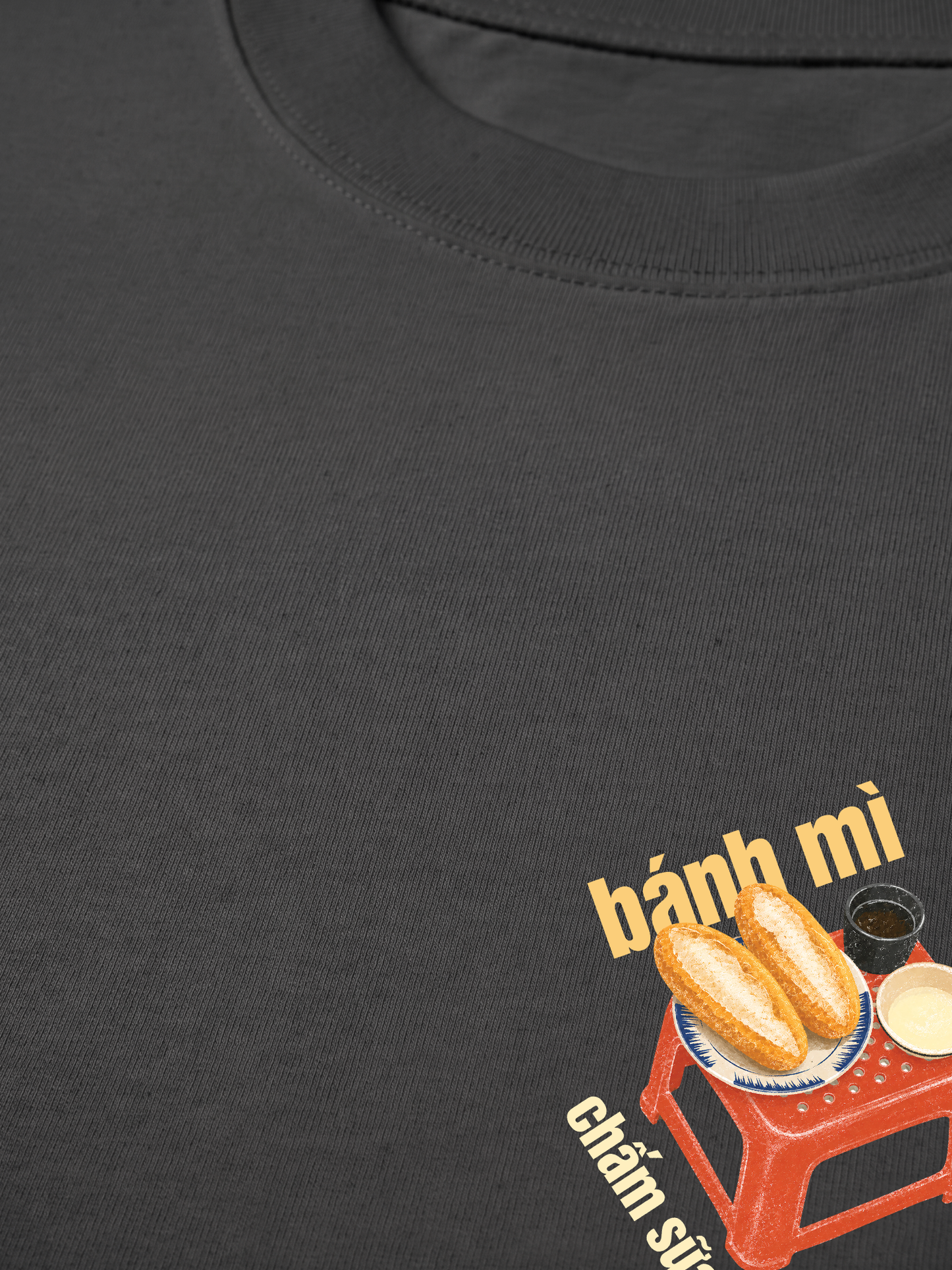 Áo Thun Relaxed Fit Bánh Mì Chấm Sữa