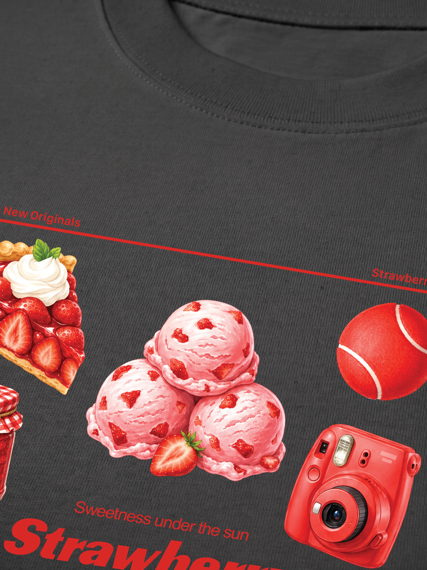 Áo Thun Relaxed Fit Strawberry Pack