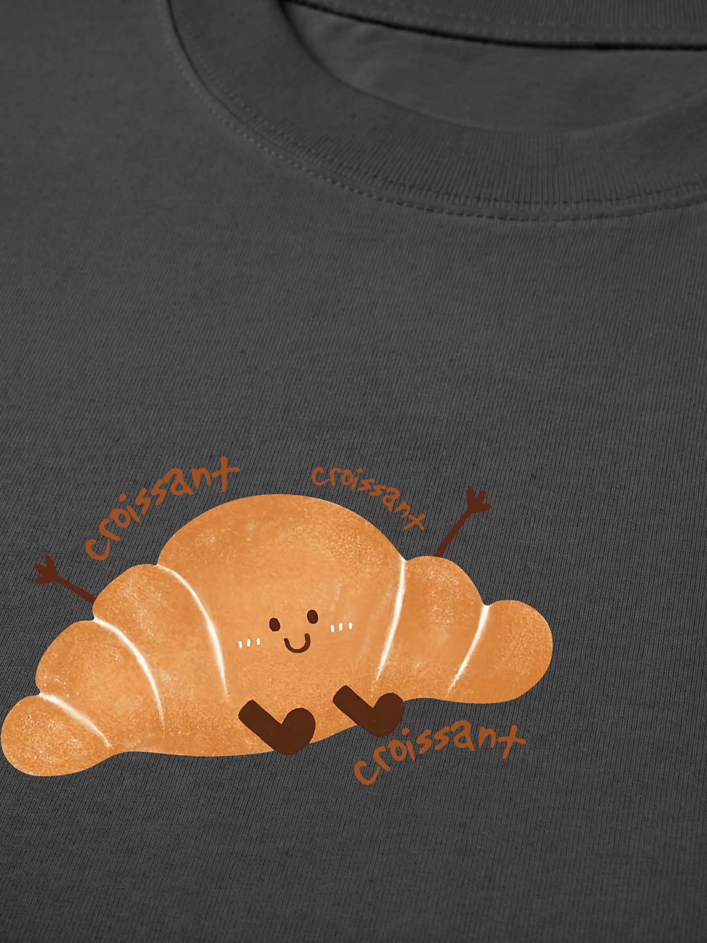 Áo Thun Relaxed Fit Happy Croissant
