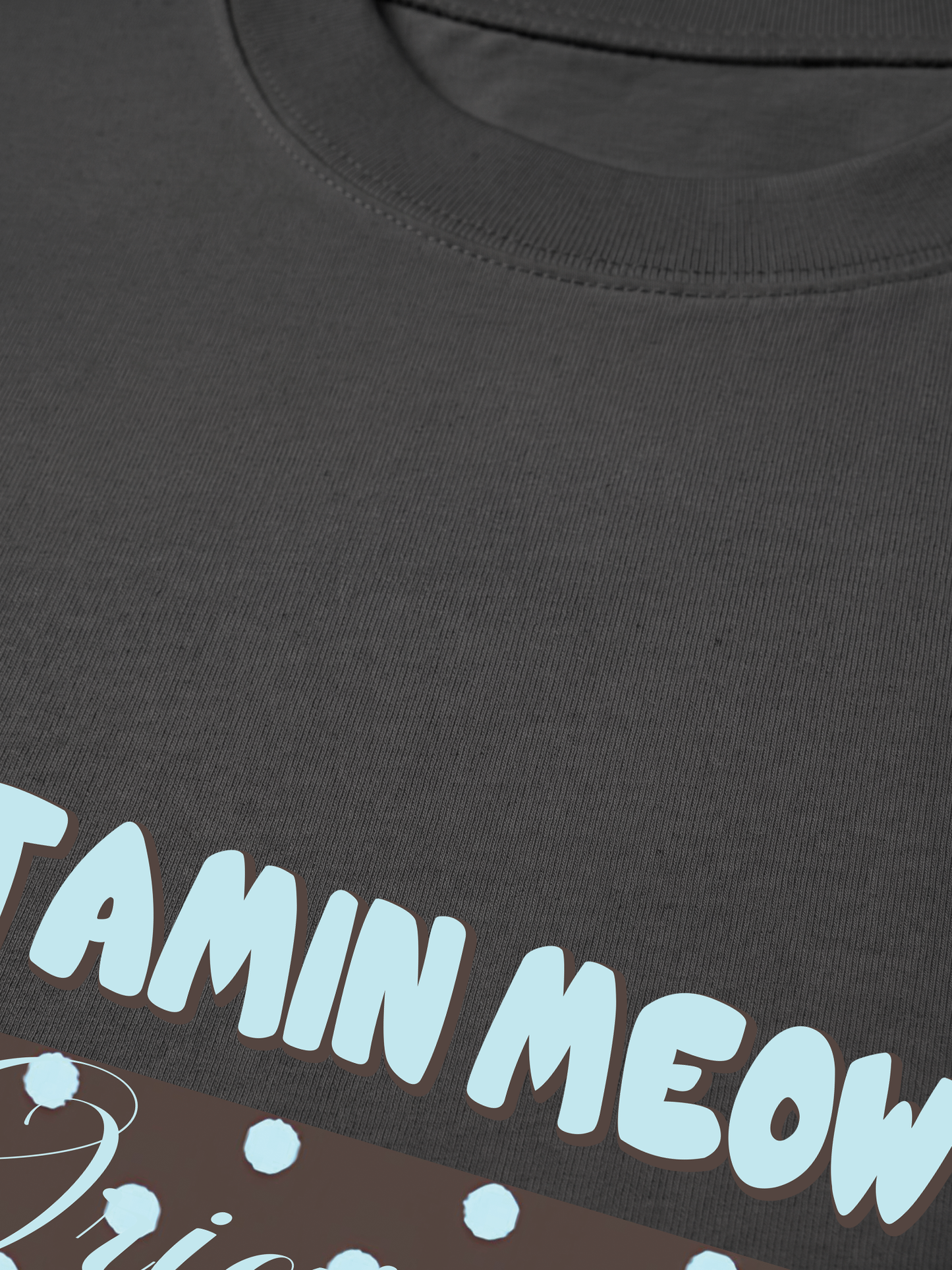 Áo Thun Relaxed Fit Vitamin Meow Blue Tiffany