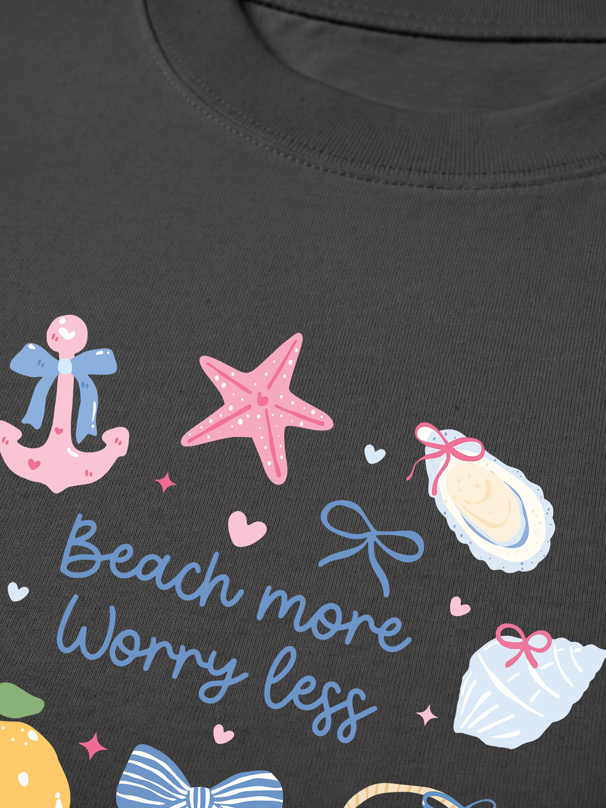 Áo Thun Relaxed Fit Beach More Worry Less