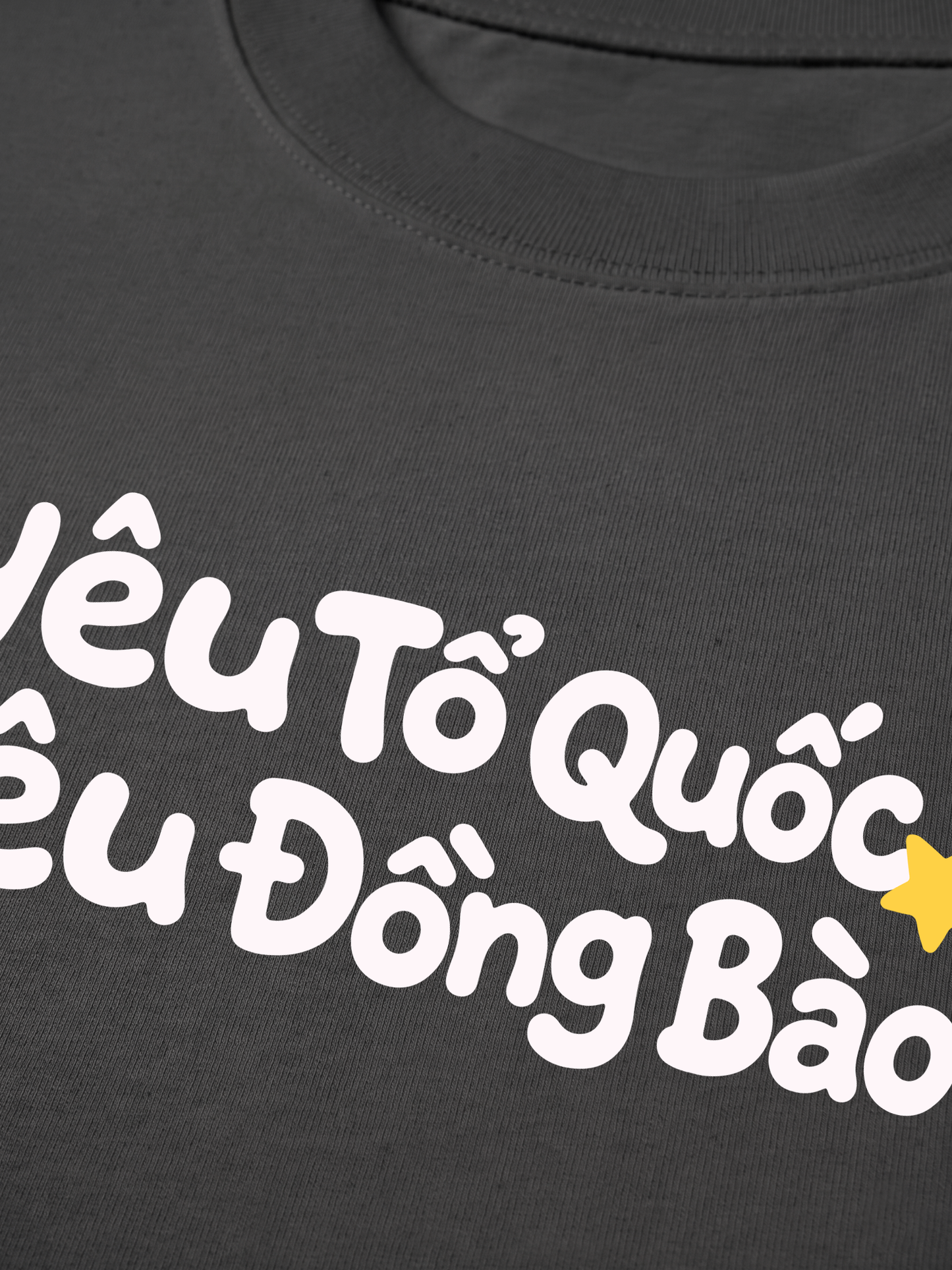 Áo Thun Relaxed Fit Yêu Tổ Quốc, Yêu Đồng Bào