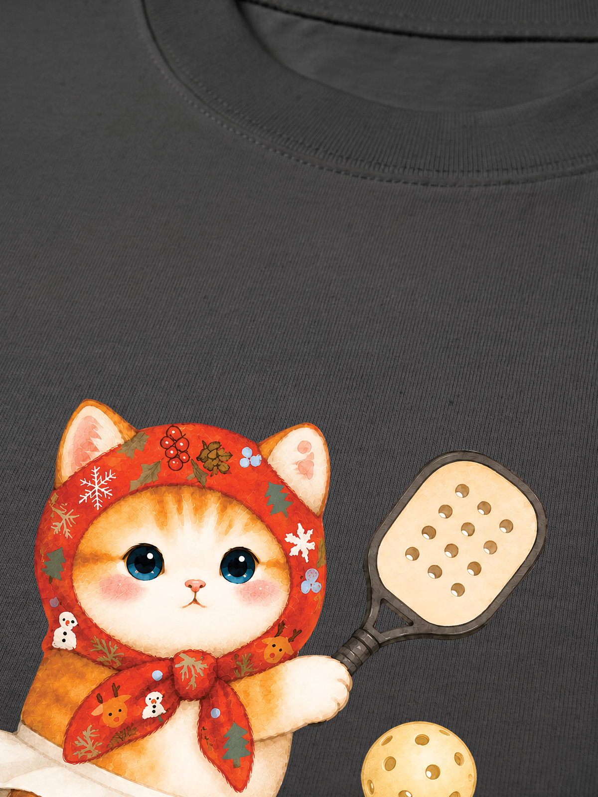 Áo Thun Relaxed Fit Pickleball Girl Meow