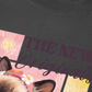 Áo Thun Relaxed Fit Pink Flower Cat