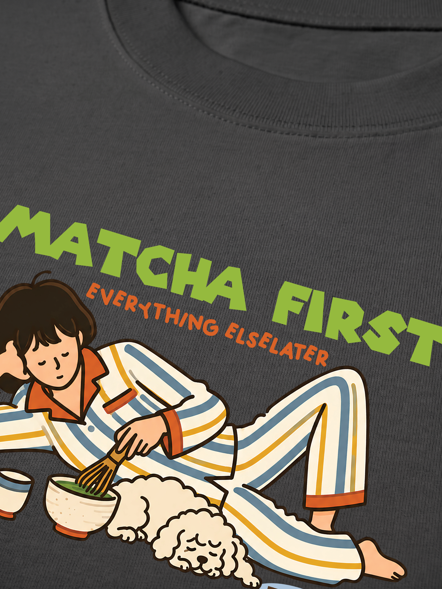 Áo Thun Relaxed Fit Matcha First