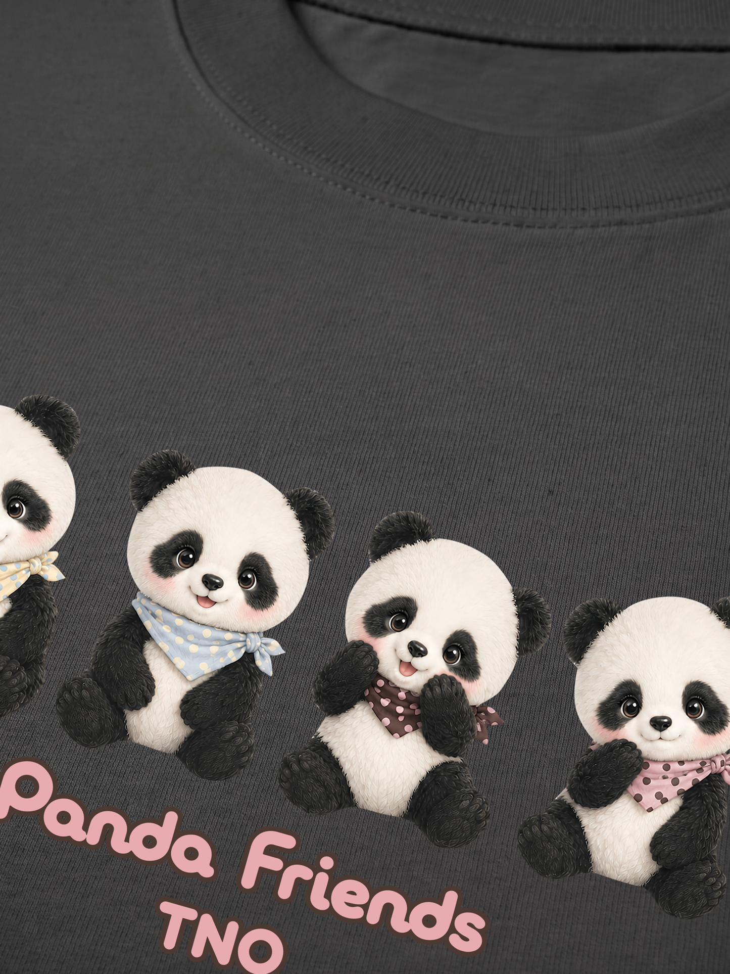 Áo Thun Relaxed Fit Panda Friends