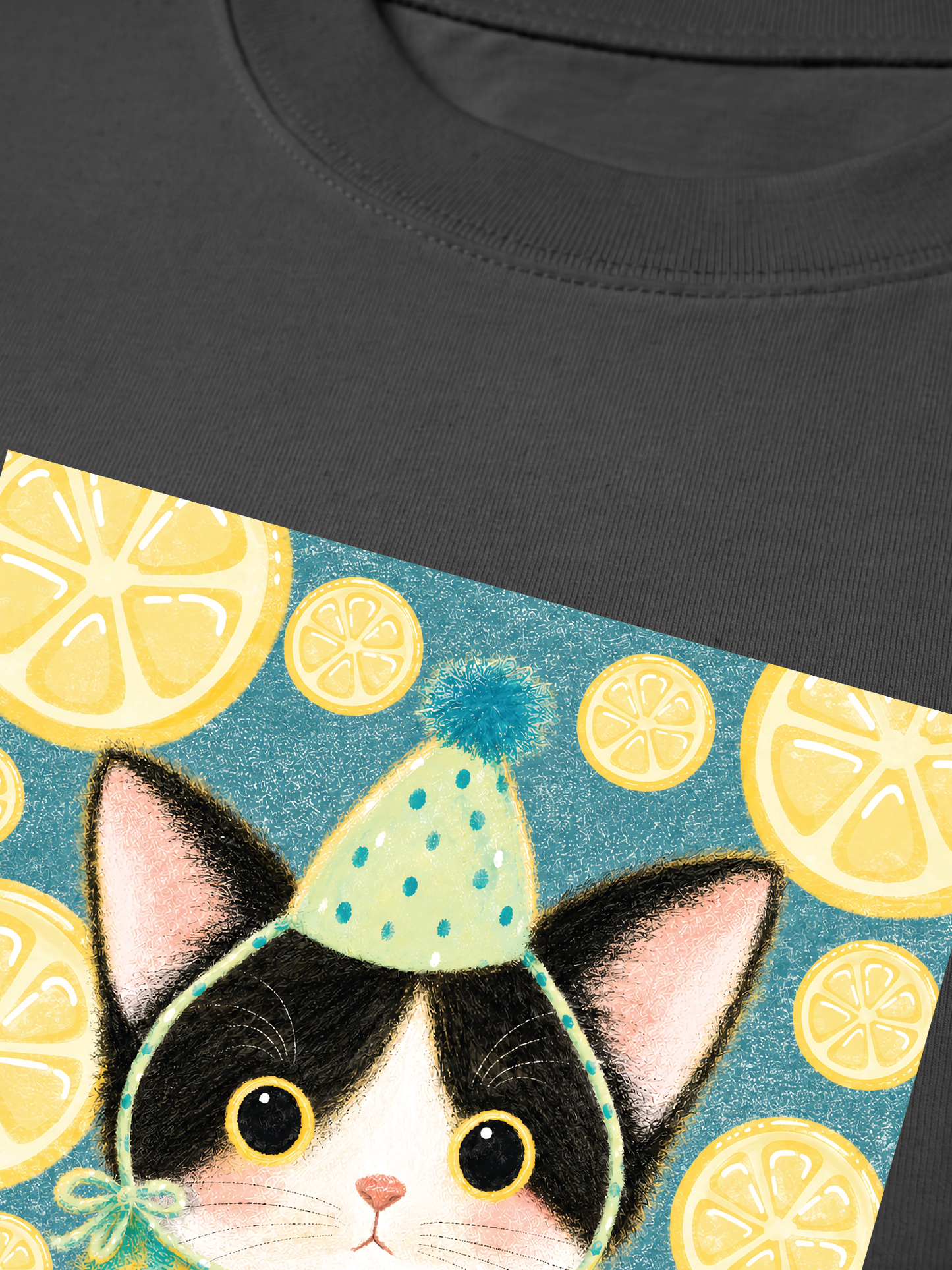 Áo Thun Relaxed Fit Lemon Reverie Meow