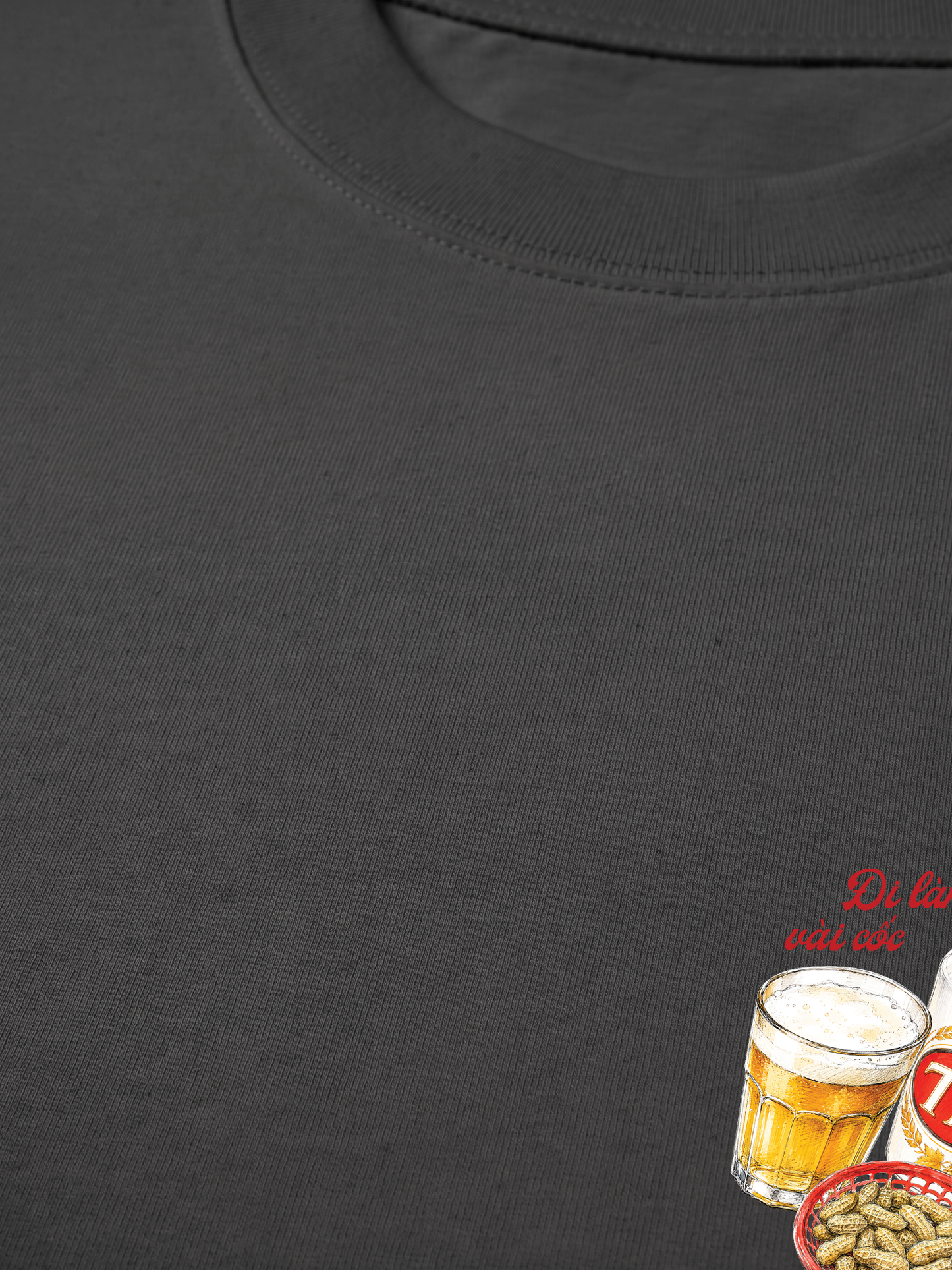 Áo Thun Relaxed Fit Đi Làm Vài Cốc