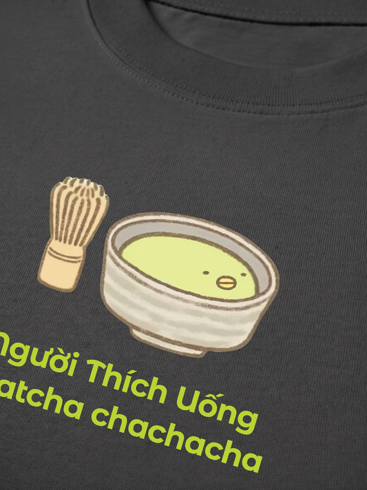 Áo Thun Relaxed Fit Người Thích Uống Matcha