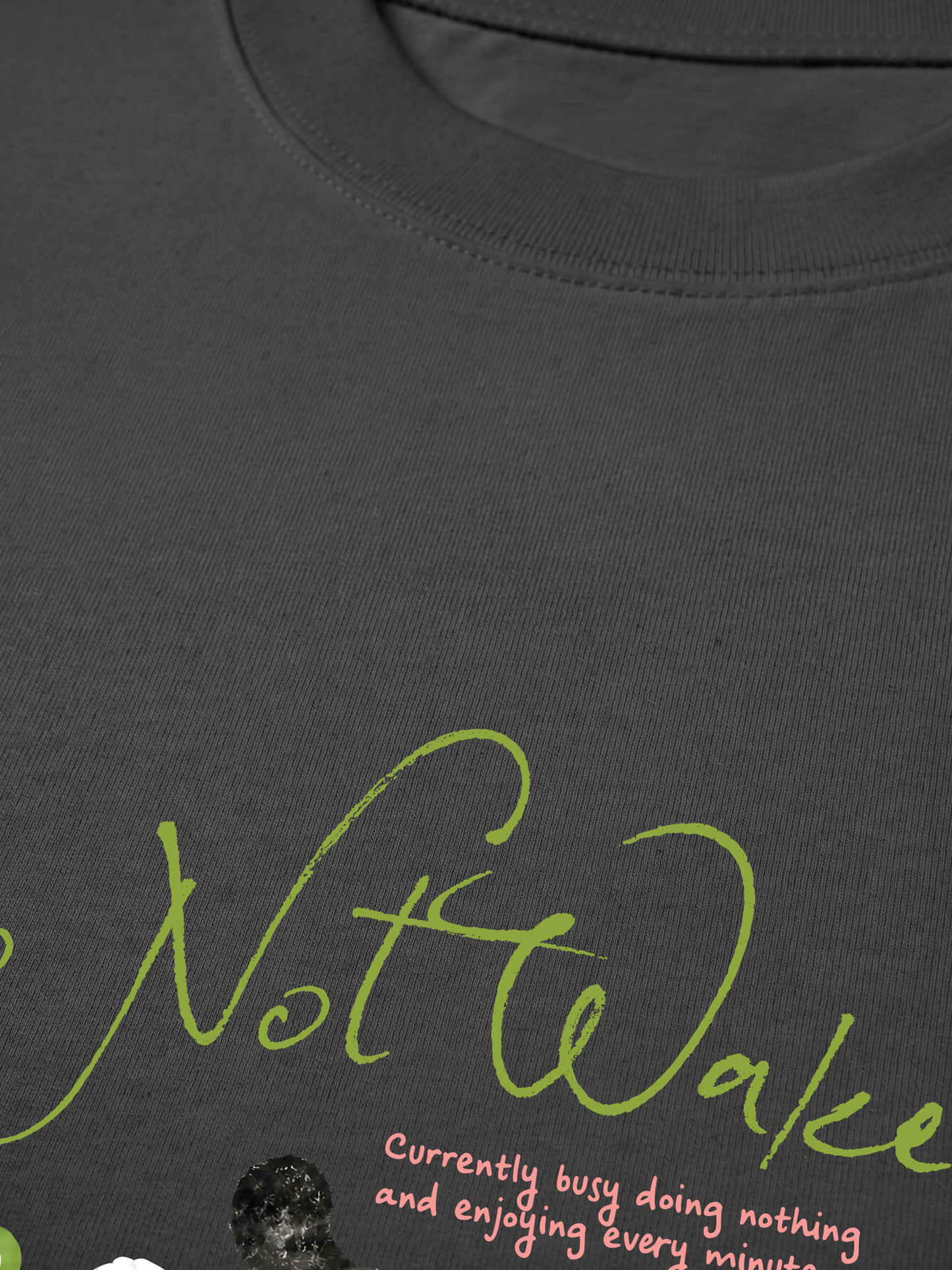 Áo Thun Relaxed Fit Do Not Wake Meow