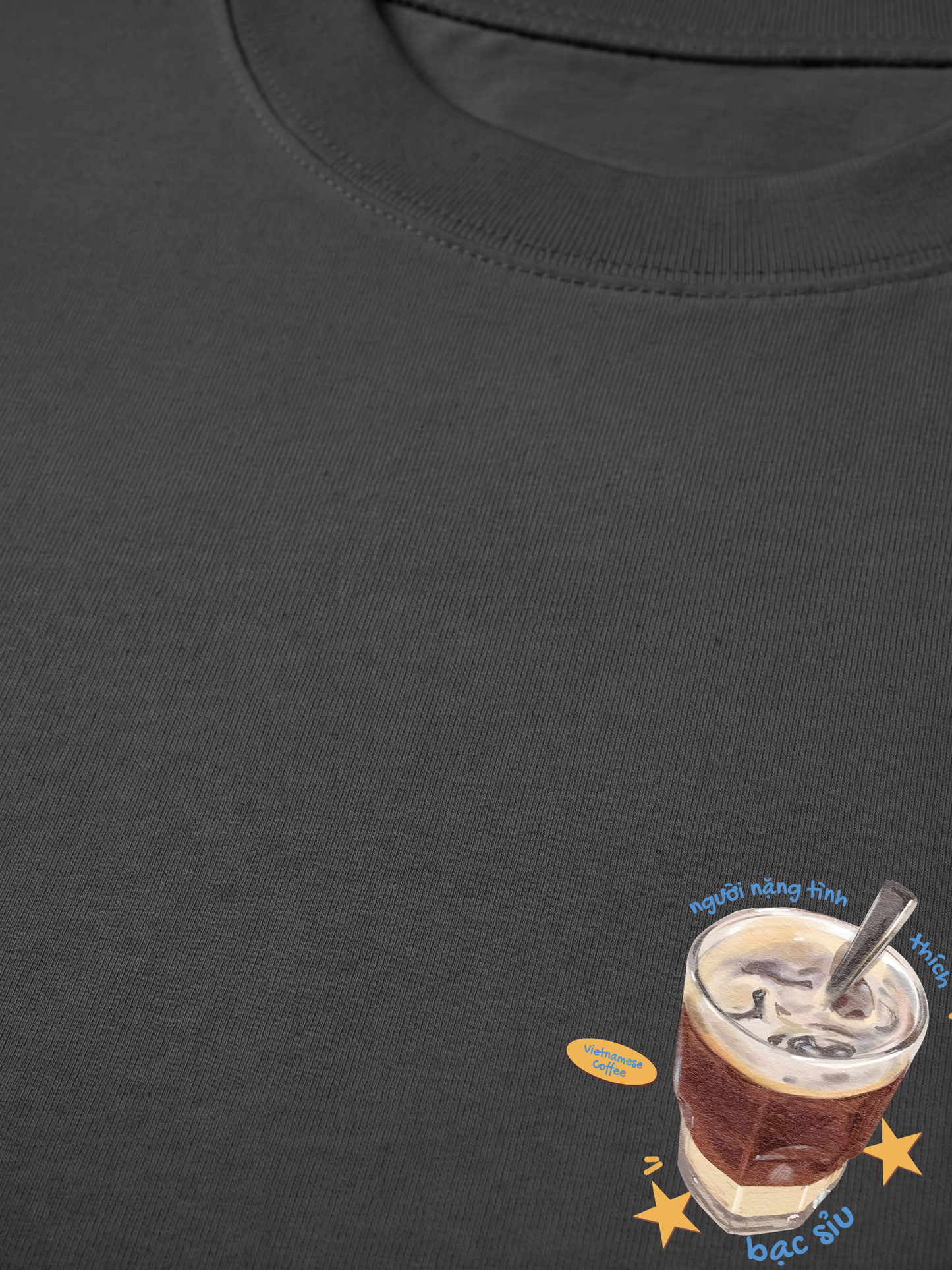 Áo Thun Relaxed Fit Người Nặng Tình Thích Bạc Sỉu