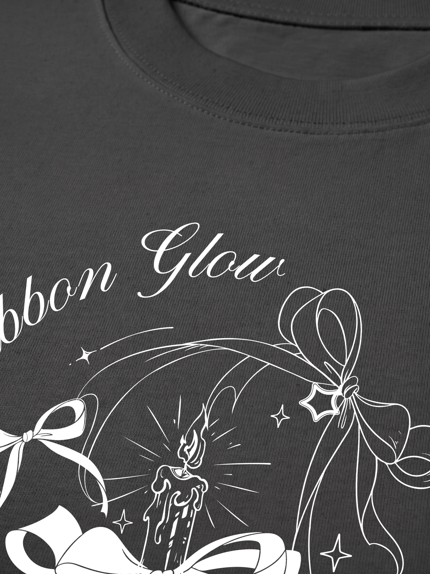Áo Thun Relaxed Fit Ribbon Glow