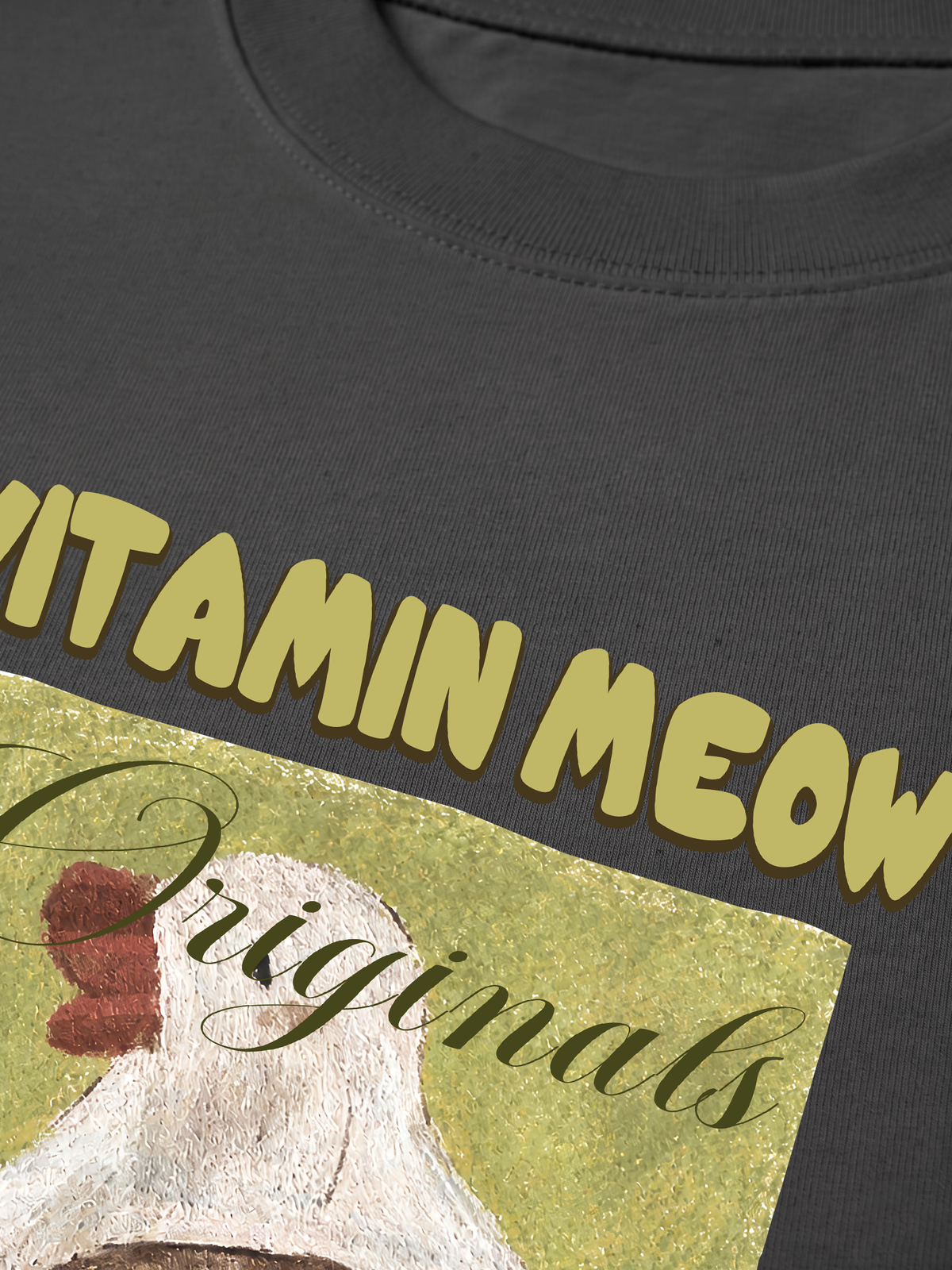 Áo Thun Relaxed Fit  Vitamin Meow With Duck