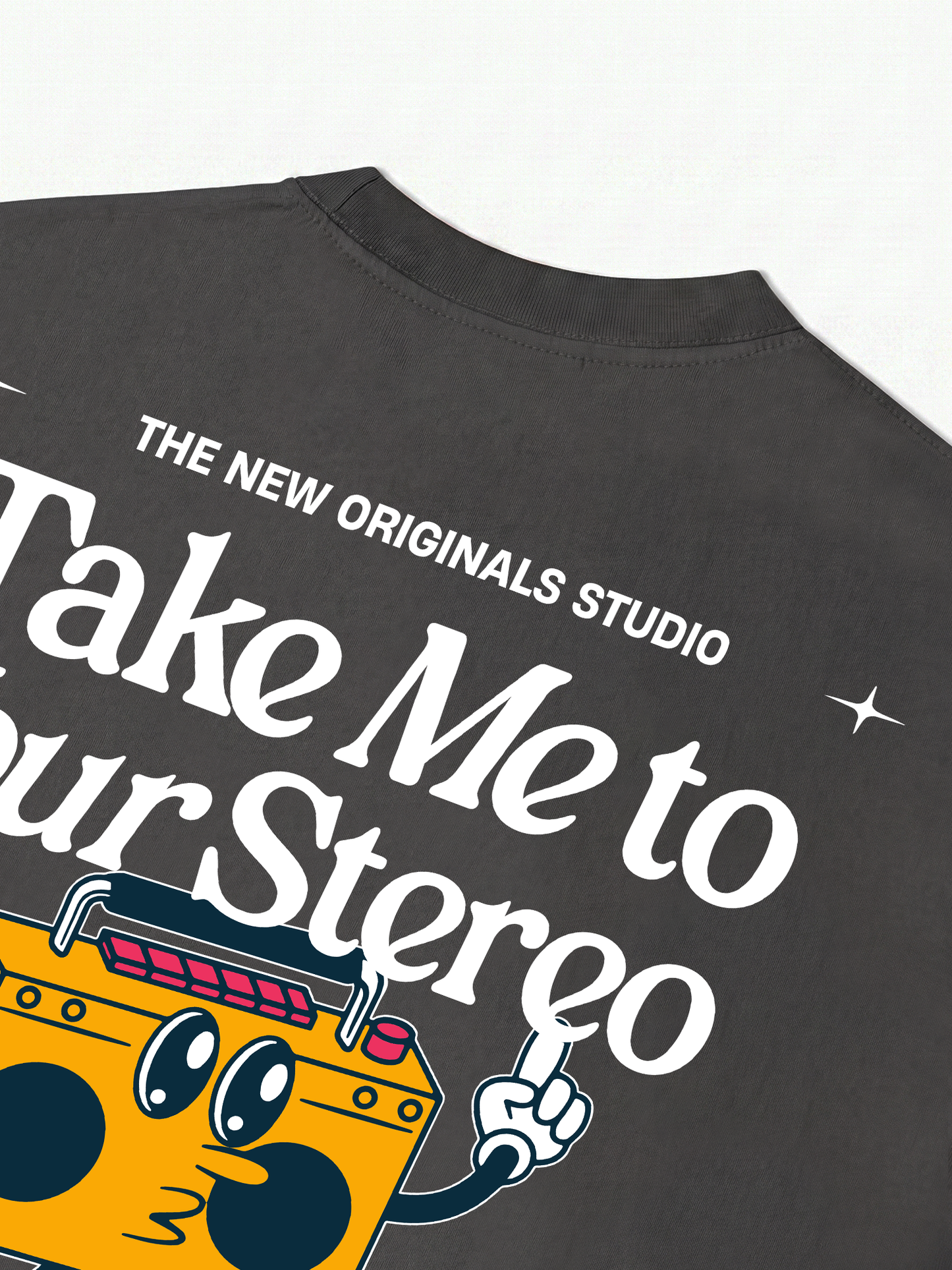 Áo Thun Relaxed Fit Take Me To Your Stereo