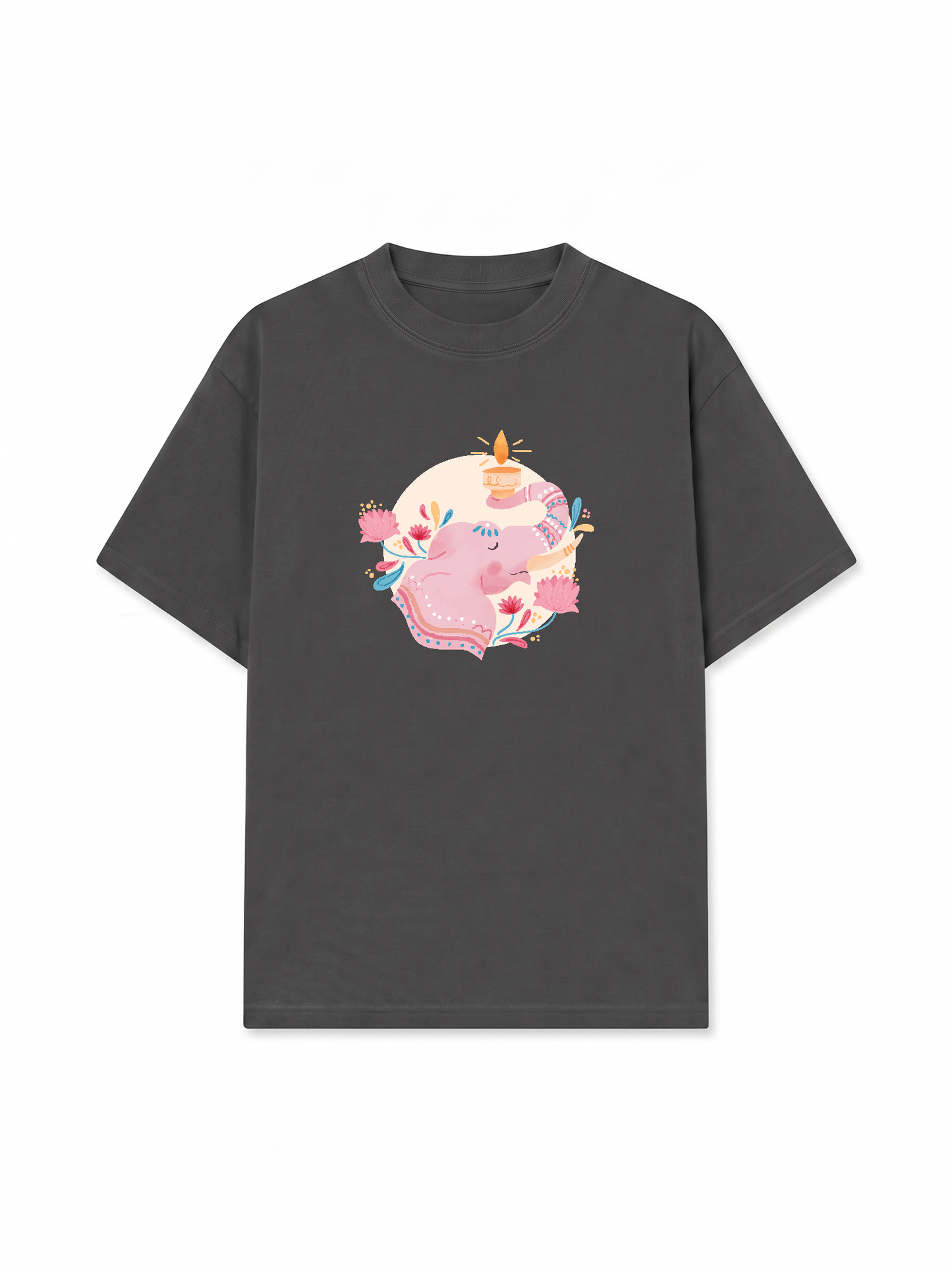 Áo Thun Relaxed Fit Floral Wish Elephant