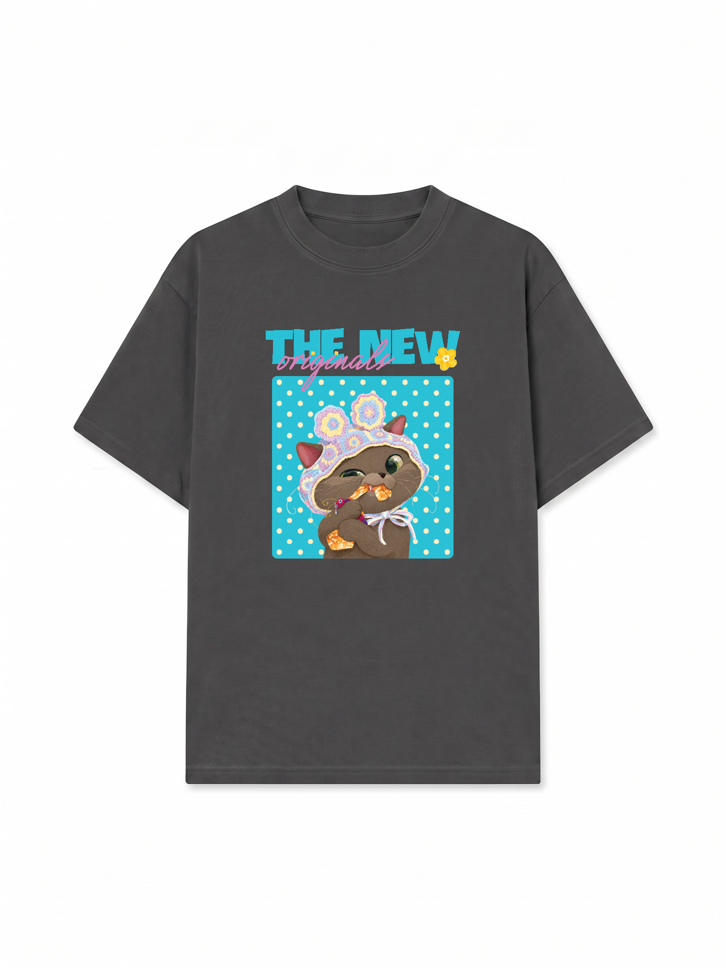 Áo Thun Relaxed Fit Little Mischief Meow