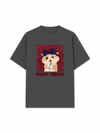 Áo Thun Relaxed Fit Red Fish Meow