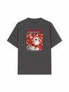 Áo Thun Relaxed Fit Red Daisy Daydream Meow