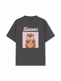 Áo Thun Relaxed Fit Animal Mood Sweet Beaver