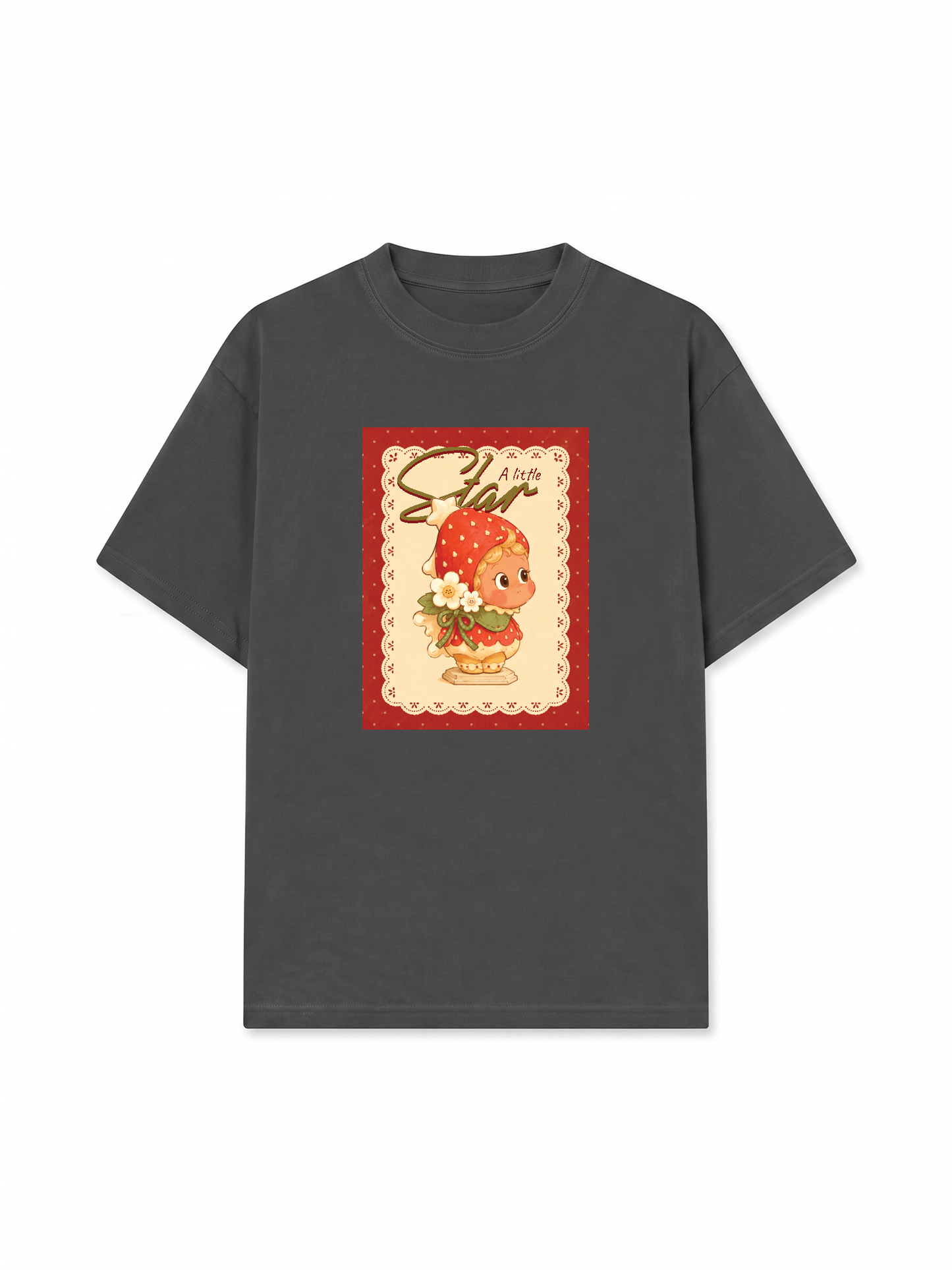 Áo Thun Relaxed Fit A Little Strawberry Star